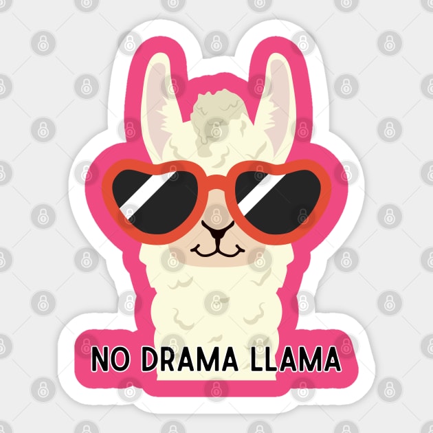 No Drama Llama Sticker by Atlas Sage Apparel